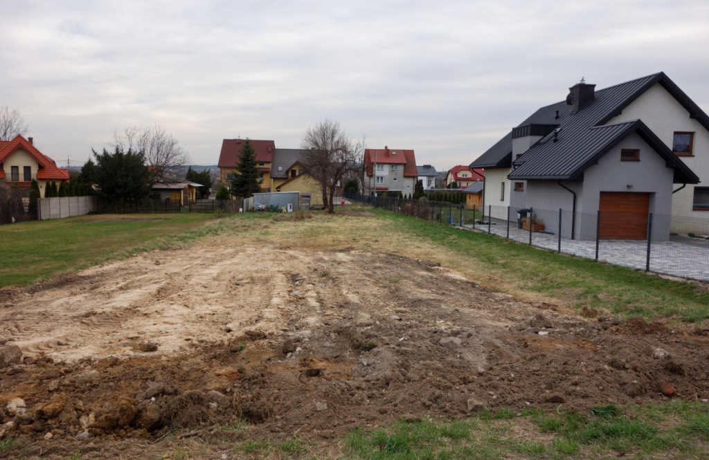 Plot of land in the process of being cleared